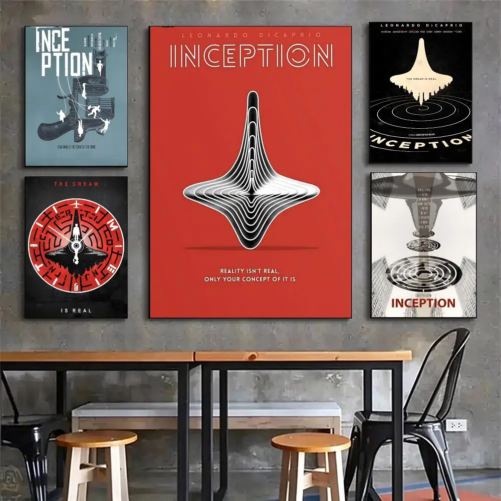 movie Inception Poster Poster HD Printing Vintage Luxe Home Decor Wall Art for the Living Rooms Entryways Gift