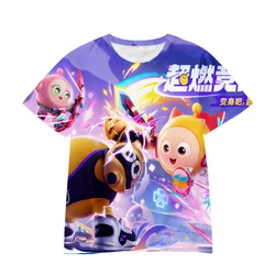 Children New Fashion 3D Printing Eggy Party Cartoon T-Shirt  Boys Girls Casual Sports T Shirt 4-14Y Teen Kids Cool Clothing Top