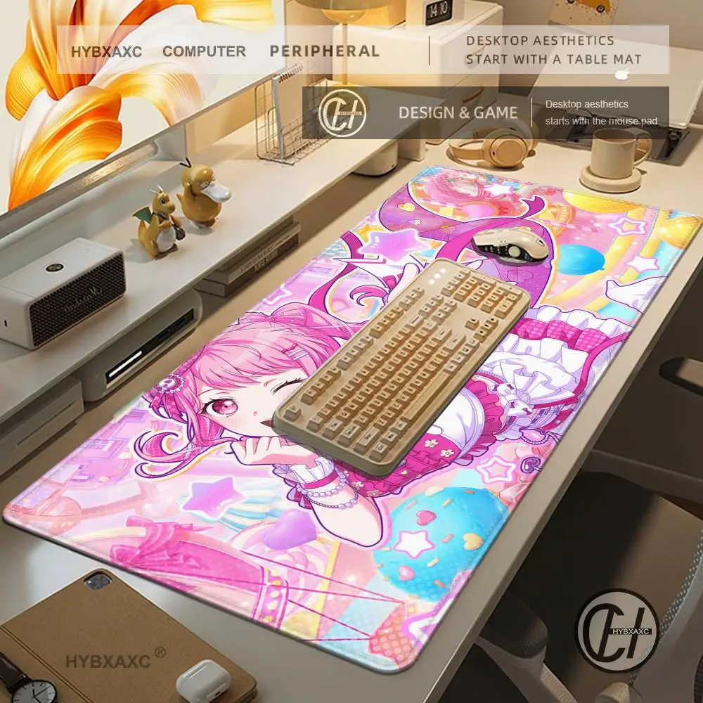 أنيمي P-PJSK ماوس الوسادة لطيف HD لوحة مكتب تمديد الألعاب لوحة المفاتيح الحصير كبيرة 90x40 سنتيمتر XXL ألعاب ماوس