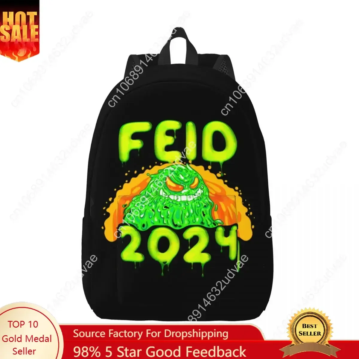 Feid Ferxxo 2024 Concert Backpack for Men Women Cool High School Hiking Daypack Ferxxocalypse Tour Laptop Computer Shoulder Bag