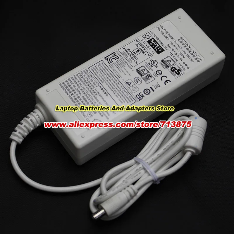 ADS-110CL-19-3 190110G White AC Adapter For HOIOTO 19V 5.79A 110.01W with 5.5x2.5mm Power Supply