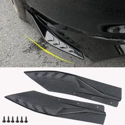 For Ford Focus MK2 Mk2.5 MK3 Mk3.5 MK4 Mk 2 3 4 ST RS SE 2Pcs Rear Bumper Lip Wrap Angle Diffuser Splitter Canard Spoiler
