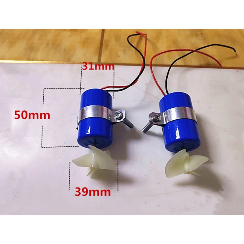 Boat Underwater Motor Thruster 7.4V 16800RPM CW CCW 3 Blades Paddle Underwater Propeller for Micro ROV/Robot/Boat Model