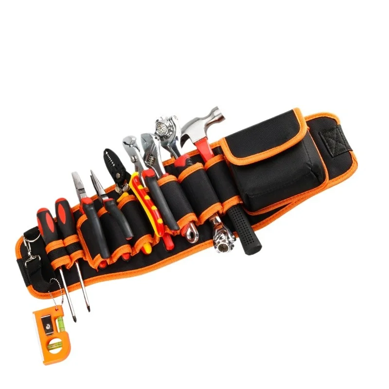 

Canvas Multi-functional Electrician's Waist Bag,Worksite Maintenance Tool Bag,Universal for Woodworking and Benchwork