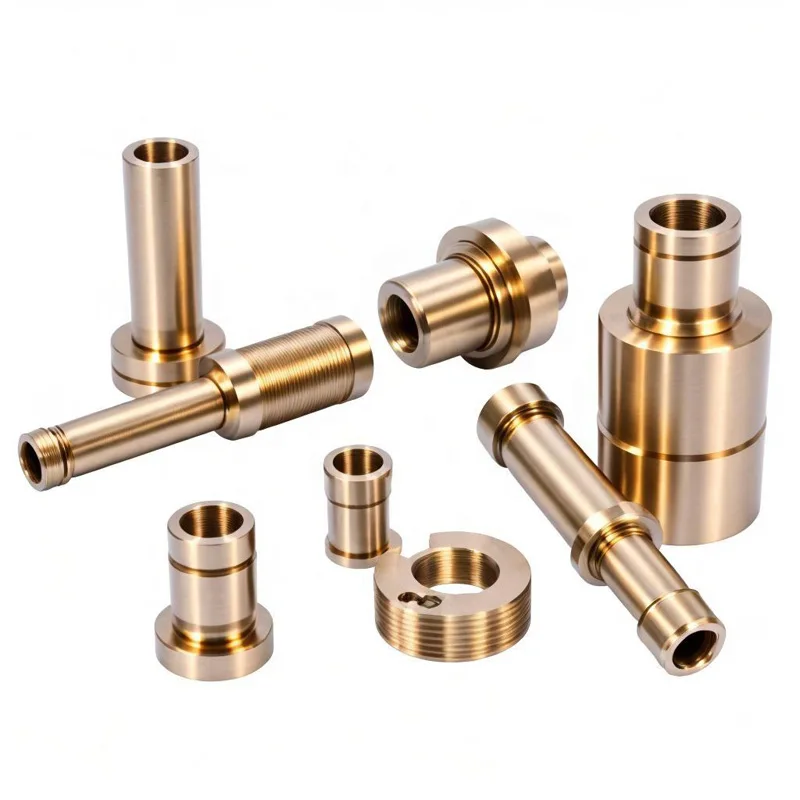 Precision CNC Machined Brass Lathe Turning Parts With Tight Tolerances For Industrial Equipment