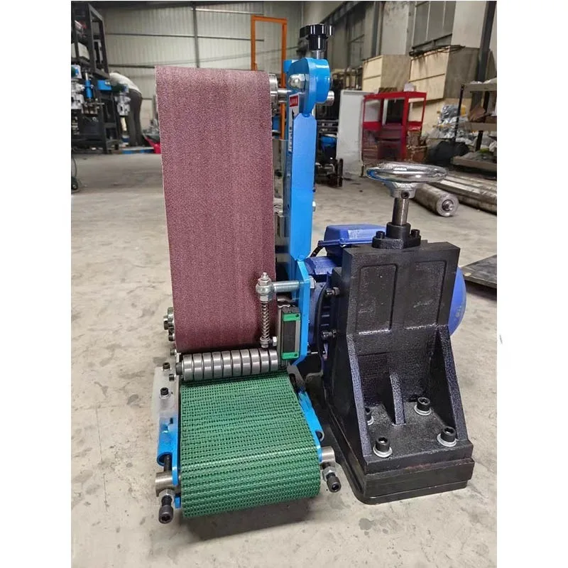 Professional Metal Surface Polishing Machine Desktop Bench Oxide Layer Rust Removal Wire Drawing Grinding Sander Small Belt