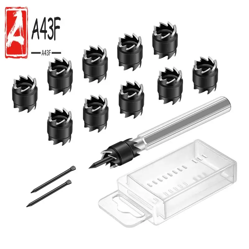 

A43F-13 шт., набор фрез для точечной сварки, 3/8 HSS, фреза для точечной сварки, сверла для удаления отверстий, для электрической дрели, точечная сварка