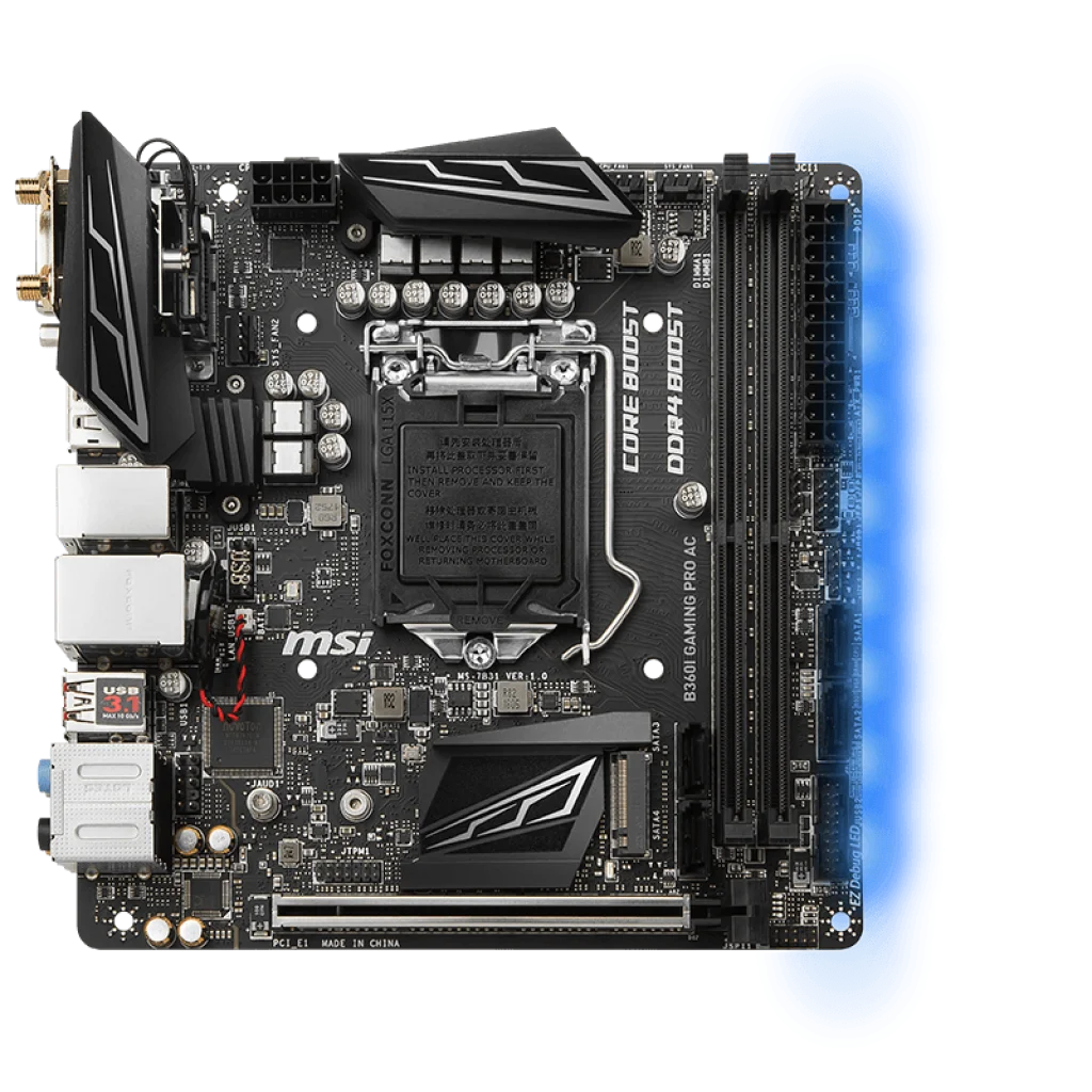 MSI B360 Mini-ITX Motherboard B360I GAMING PRO AC Motherboard LGA 1151 support i9-9900 8700 9600 9400F 8400 8100 G5600 cpu DDR4