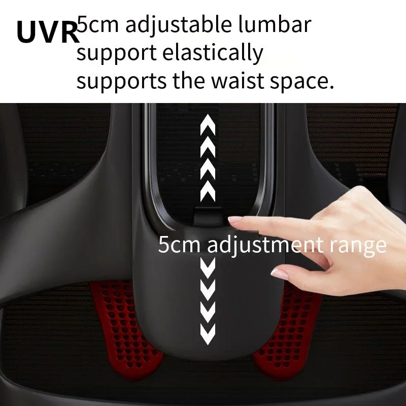 UVR Home Office Chair Armchair Comfortable Breathable Mesh Staff Chair Ergonomic Boss Chair Sponge Cushion Computer Chair