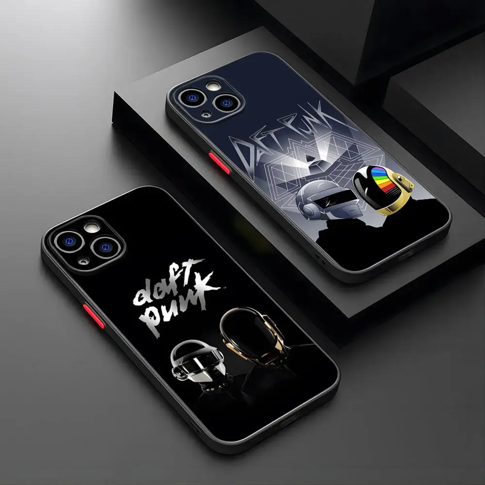 DJ D-Daft Punk Phone Case Matte Translucent For IPhone 15 Pro 14 Pro Max 13 11 12 Mini Xs X Xr 7 8 Plus Se Back Cover