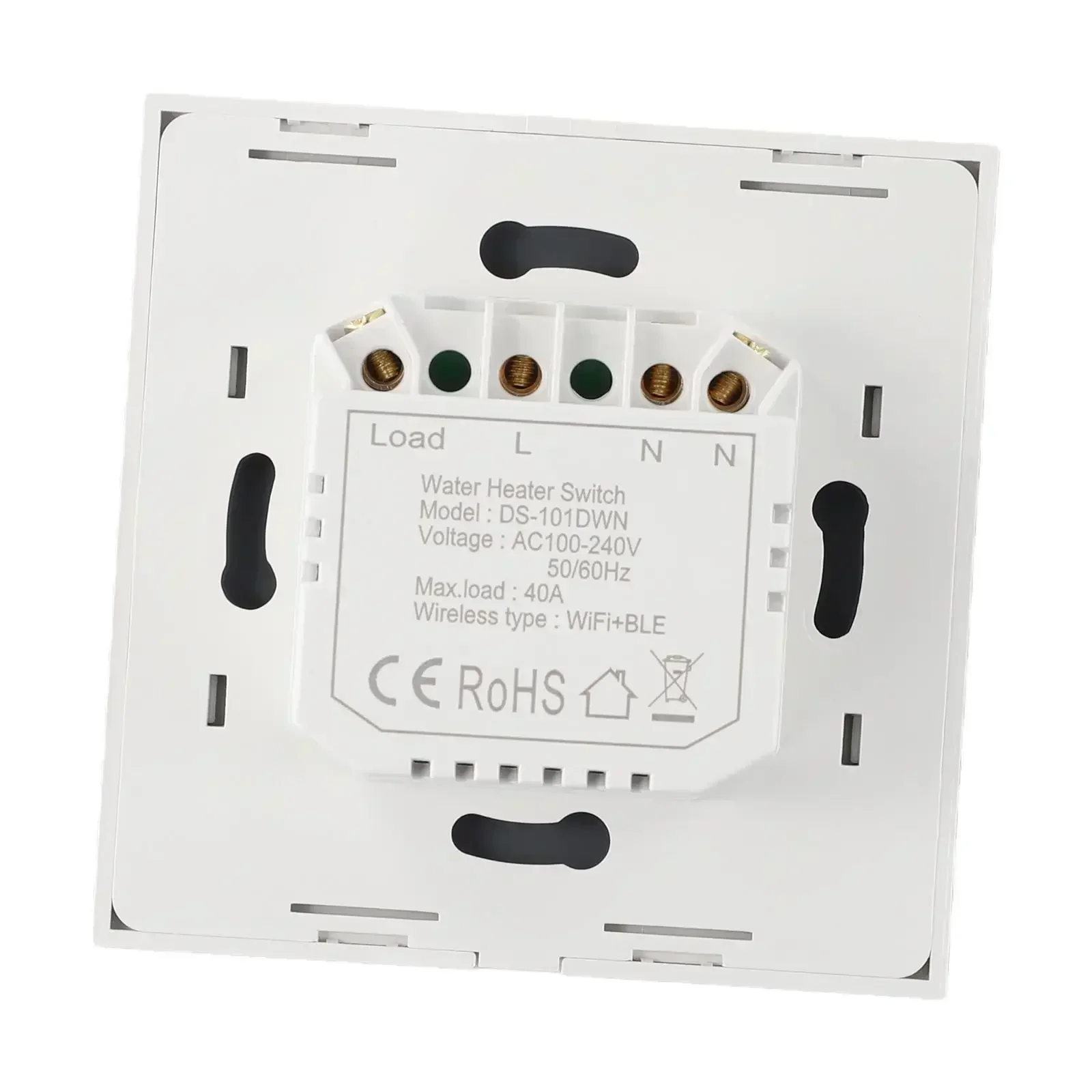 

Easy to Use 40A Wifi+Bluetooth Dual Mode Water Heater Boiler Touch Switch Timer for Tuya Smart with For Alexa Support