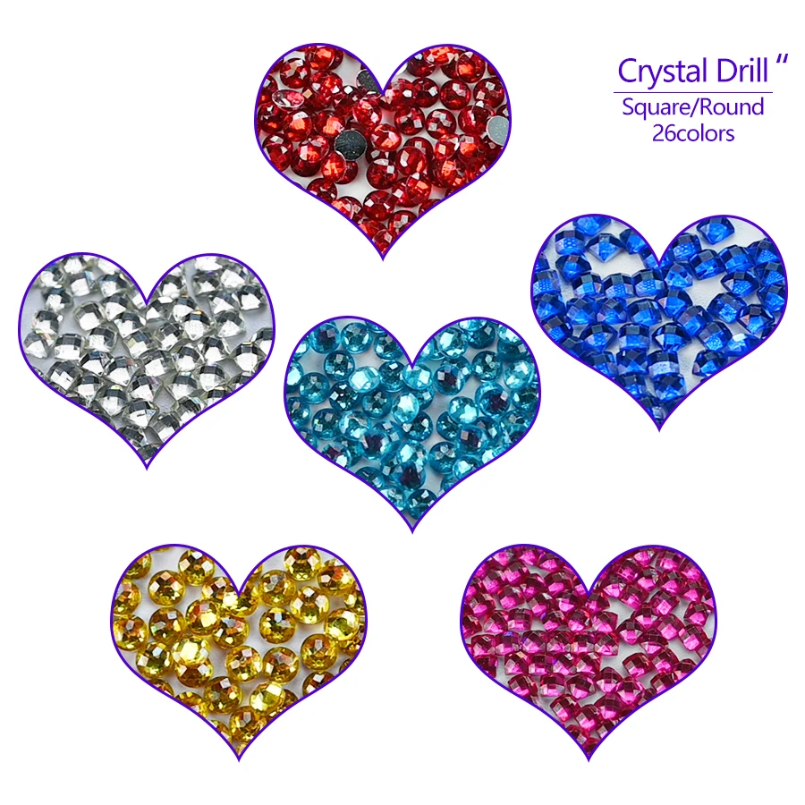 Photo Custom Square/Round Diamond Painting 6 Special Drill AB Crystal Glowing Drills Mosaic Kit Diamond Embroidery ASF9004