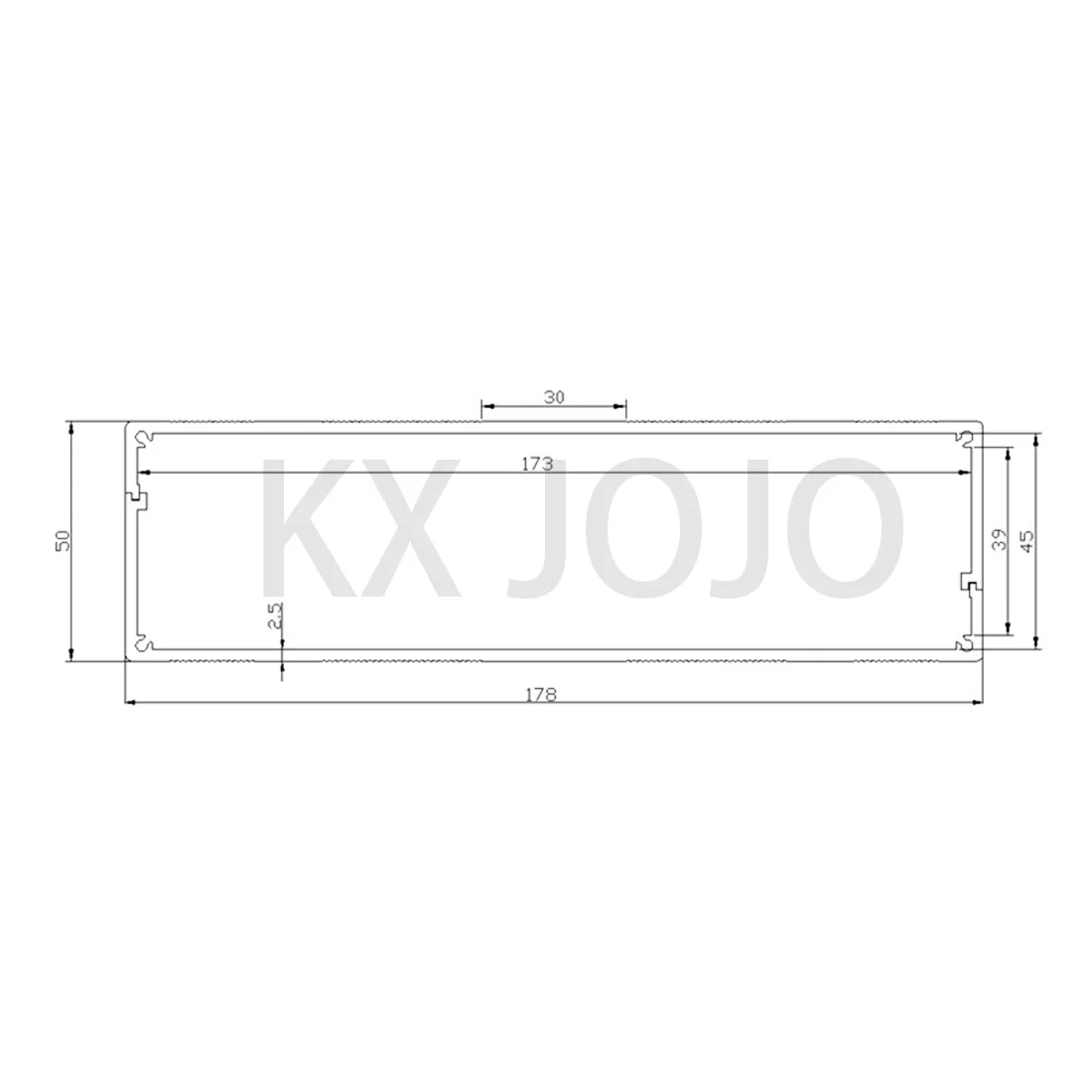 Aluminum Enclosure 178*50*180/220/300mm Waterproof Box Black/Grey Split Type Case Electronic Box DIY Power Housing Instrument