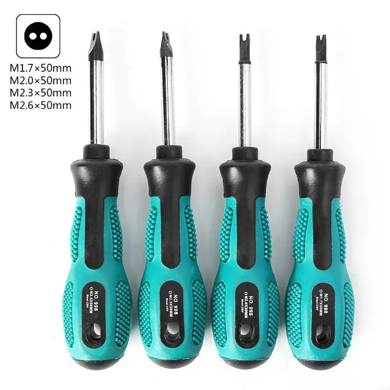 

Y51B 4 Pcs 8cm Long Nonslip Handle Spanner for Head Screwdriver Set Hand Too