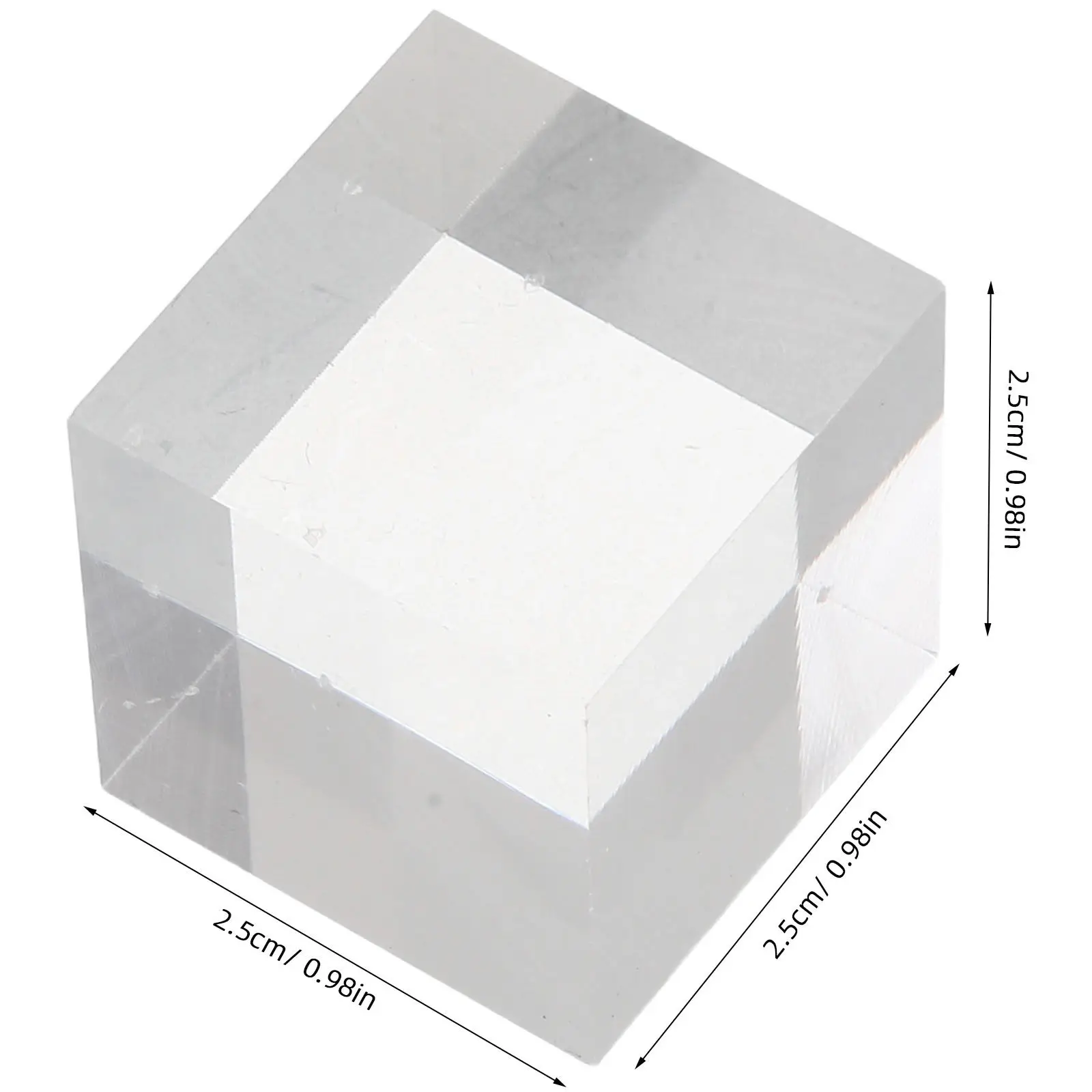 10 Pcs Acrylic Cube Stand For Display Clear Square Acrylic Block Risers For Jewelry Product Photography Showcase 1x1x1 Inch