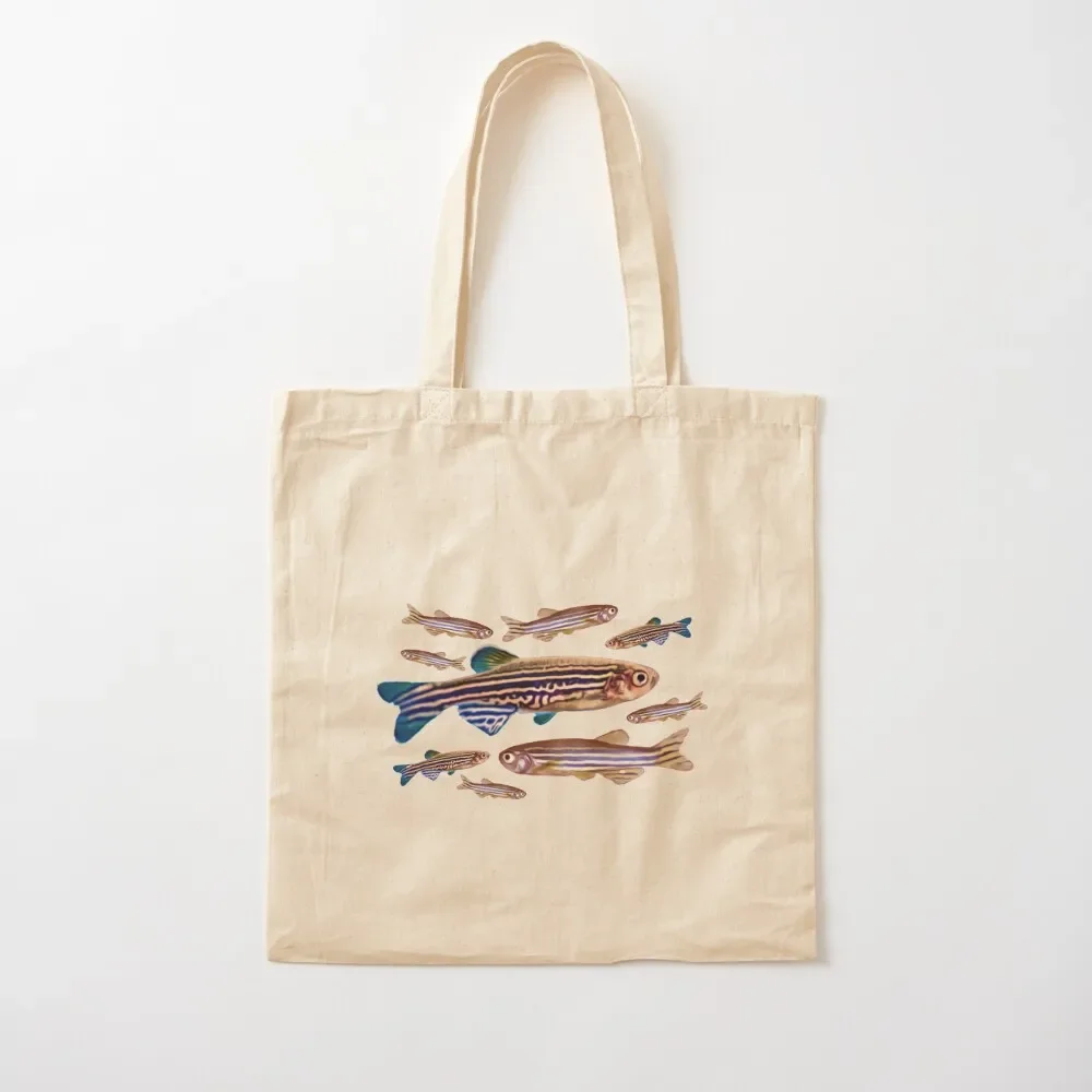 Zebrafish Danio Model Organism Genetics Biology Pattern Tote Bag tote bag screen Women bags Canvas Tote Bag