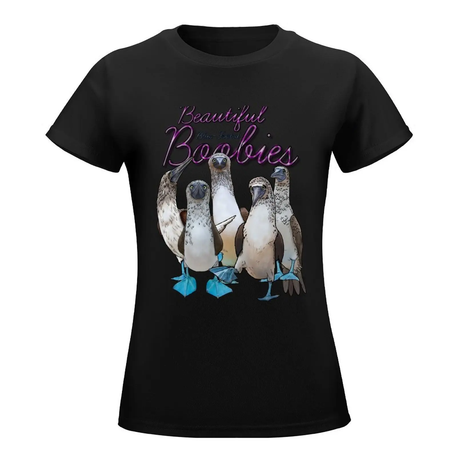 Beautiful blue-footed Boobies! T-Shirt customs design your own quick drying Summer Women's clothing