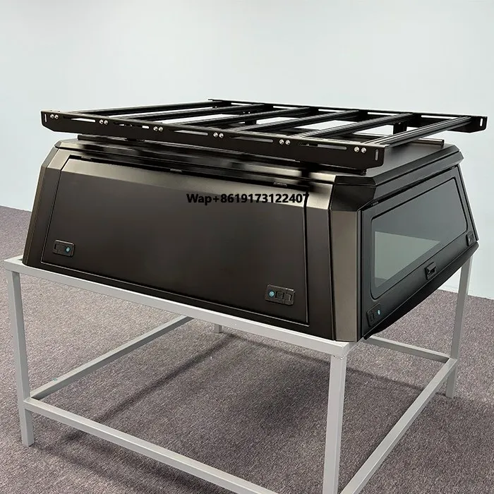 

China Manufacturer Aluminum Pickup Canopy Topper With Roof Rack Tonneau Cover for Hilux Revo 15-23/T6/T8