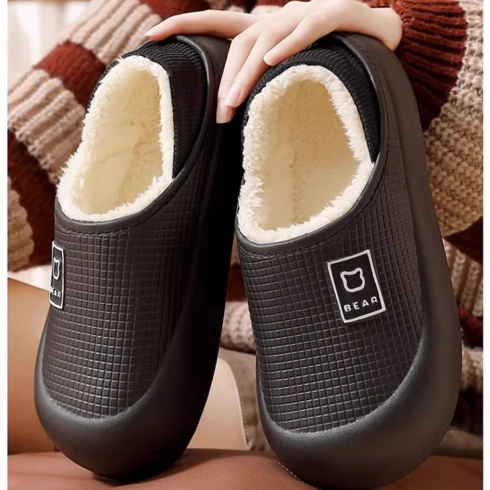 

Warm Fuzzy Slippers for Women House Shoes Indoor Non-Slip Cozy Plush Memory Foam Soft Comfortable