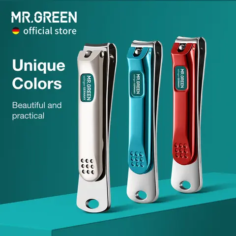 Curved Nail Clippers and Manicure Scissors MR.GREEN