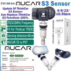 MUCAR S3 2in1 Sensor TPMS 315MHz 433MHz S3 Universal Sensor Automotive Mechanical Workshop Tools TPMS Program Update THINKCAR S3