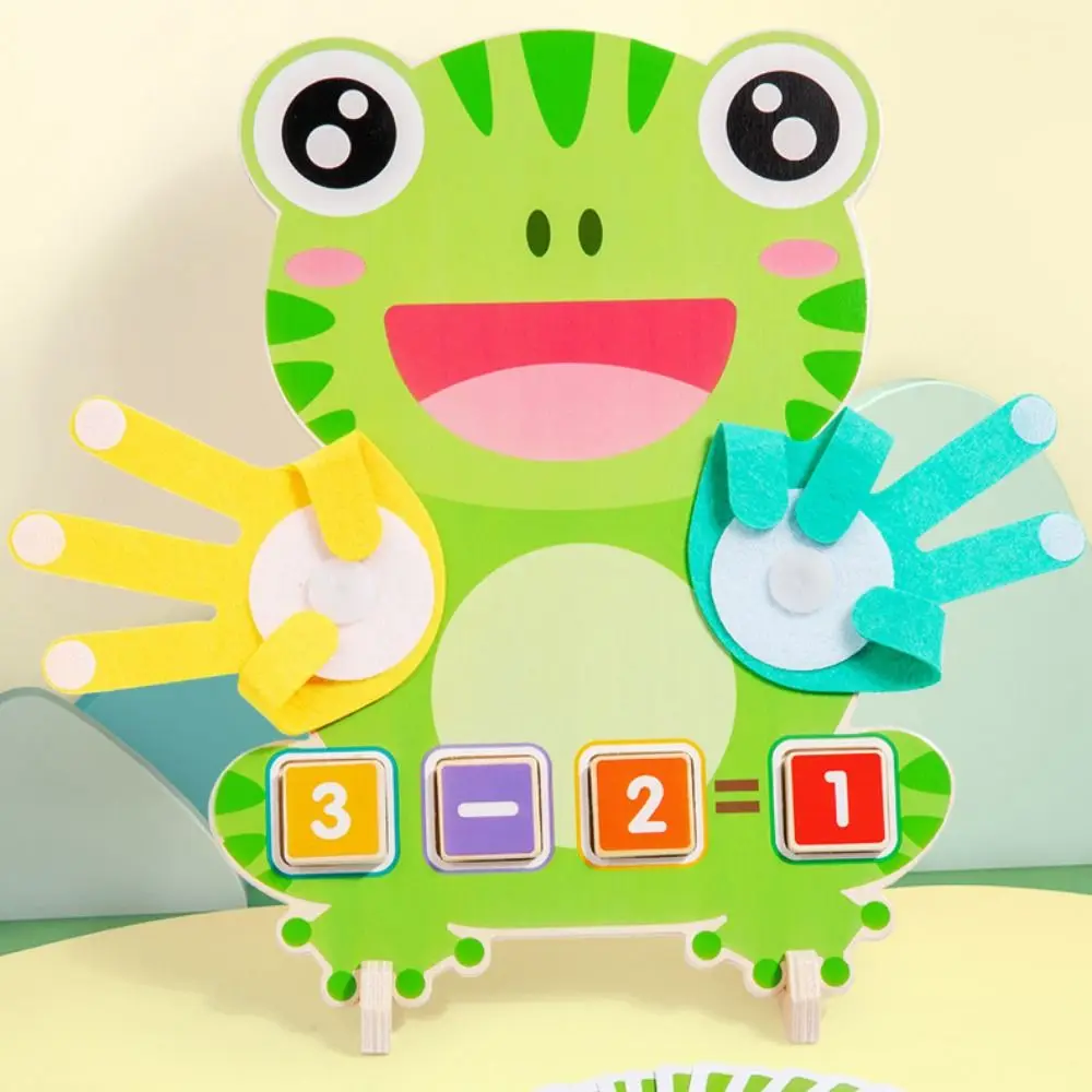 Montessori Kikker Vingerbediening Kinderspeelgoed Educatief speelgoed Puzzel Kikker Vingernummers Wiskundespeelgoed Kleurrijk model