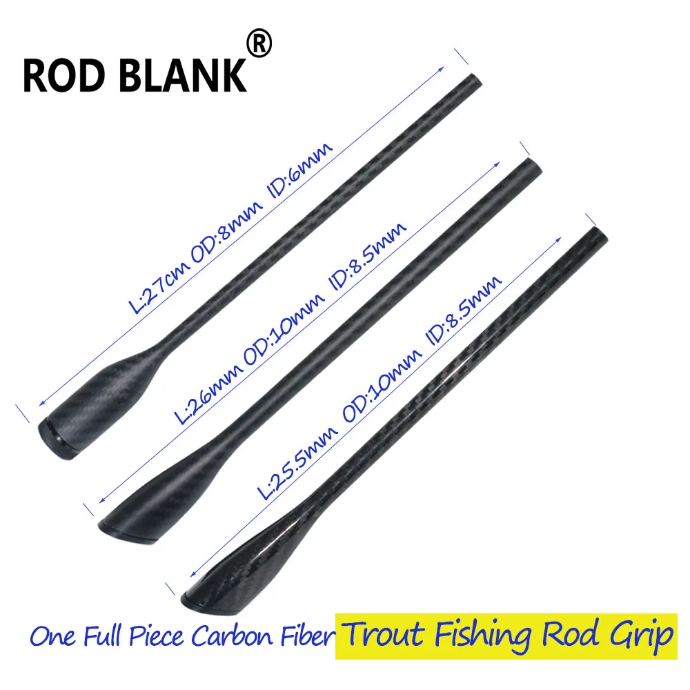

Заготовка для удочки, цельная ручка из углеродного волокна, 26 см, ID 8,5 мм, удочка для форели, строительная ручка, компоненты, стержень, ремонтная ручка «сделай сам»