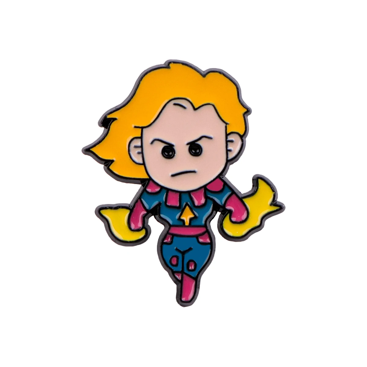 Superpowers Movie Spilla smaltata Spilla per cartoni animati Vestiti Zaino Distintivi da bavero Accessori cosplay di moda per regali di compleanno di amici