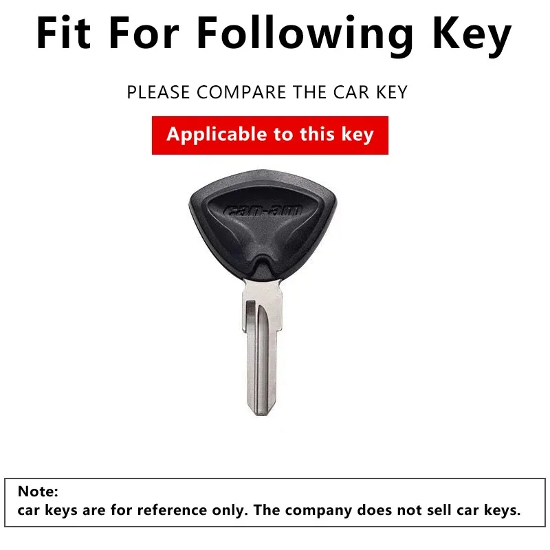 حافظة مفاتيح للدراجة النارية من الجلد الطبيعي لـ BRP Bombardier Can-am Can Am غطاء مفتاح تعديل الدراجة النارية ملحقات سلسلة المفاتيح فوب