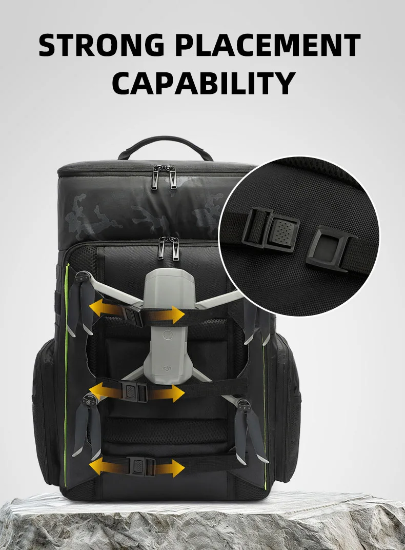 UAV-Drohnen-Kletterrucksack Großer Fotografie-Kamera-Sport-Outdoor-Rucksack Trocken-Nass-Trennung Tragbarer Business-Laptop-Gepäckrucksack – Detail 14