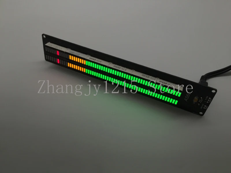AS60 LED Level Volume Display VU Meter Music Spectrum Electronic DIY Kits 2.0 Channel 60-segment Professional Volume VU Table1pc