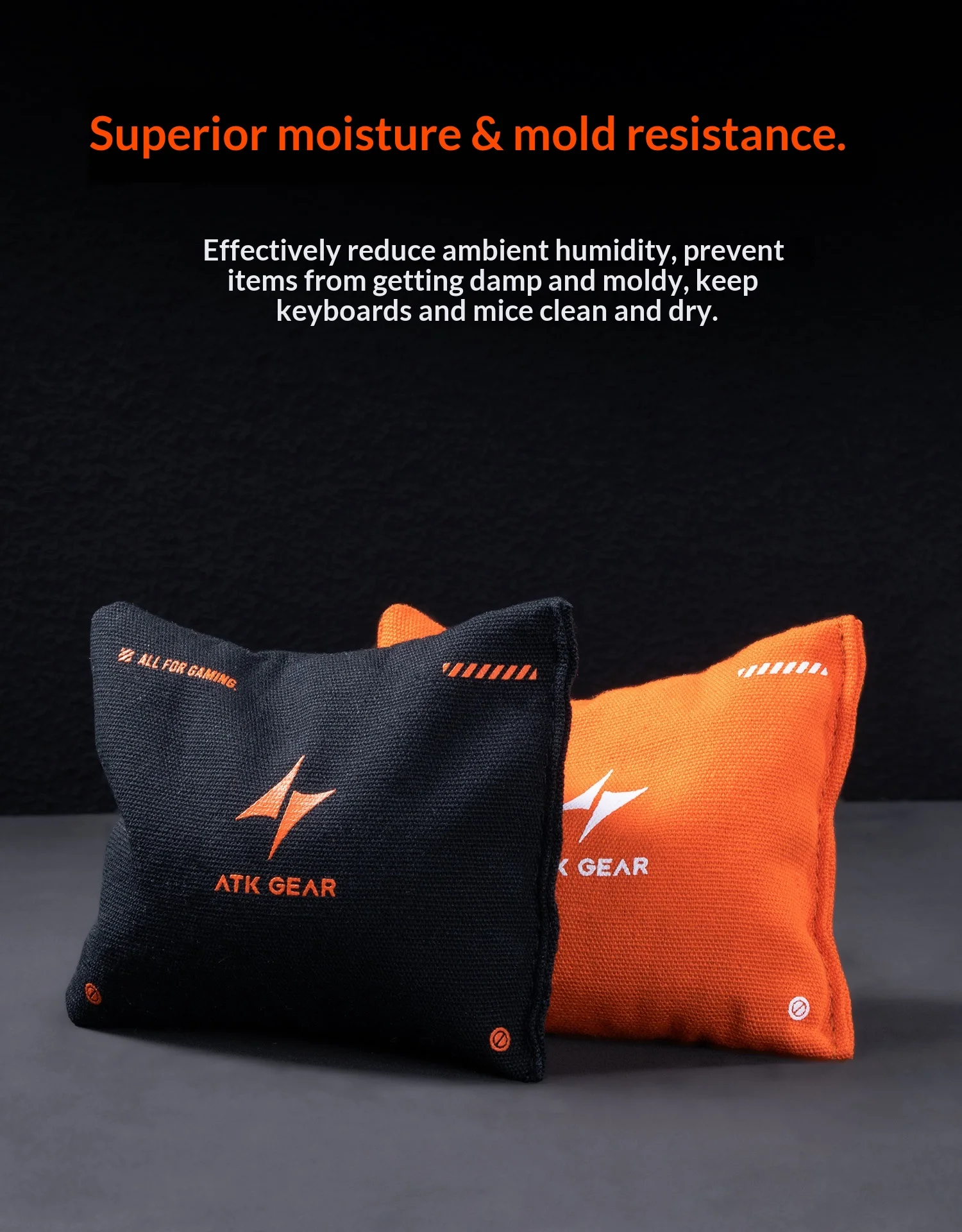 Bolsa Antitranspirante ATK GEAR E-Sport para Manos, Reduce la Sudoración en Jugadores de FPS