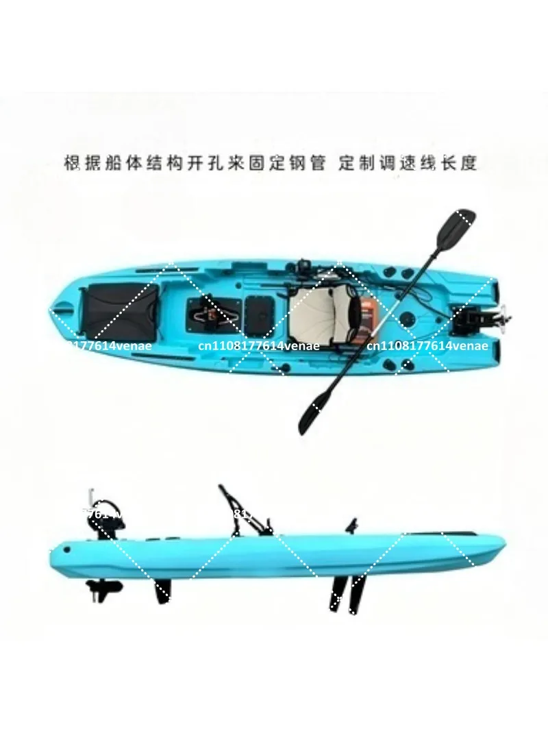 12V 24V Kayak Trolling Motor Underwater Brushless Electric Propulsion Soft Shaft Waterproof Remote PWM Control