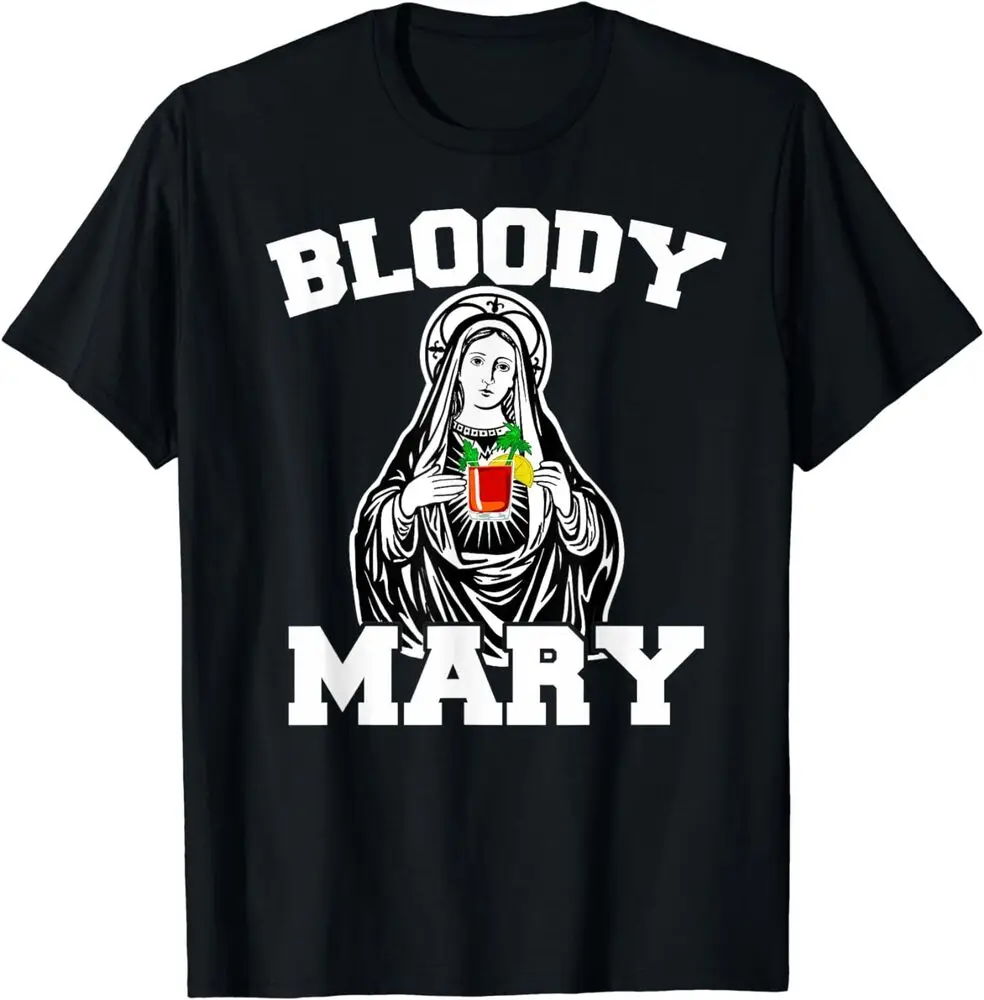 Bloody Mary Funny Virgin Mary T-Shirt Men Women Summer Tees Cotton Luxury brand vintage oversized