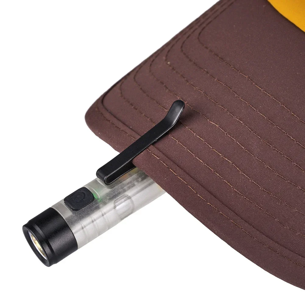 2025 جديد ED مصباح يدوي صغير 400LM سطوع جيب ضوء العمل المغناطيس وخطاف نوع-C شحن ضوء الشعلة للتخييم في الهواء الطلق