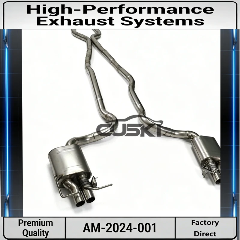 

Catback Exhaust Assembly with Smart Valve & Remote Sound Adjustment for Mercedes-Benz AMG C63S W205 2015-2021 4.0L V8