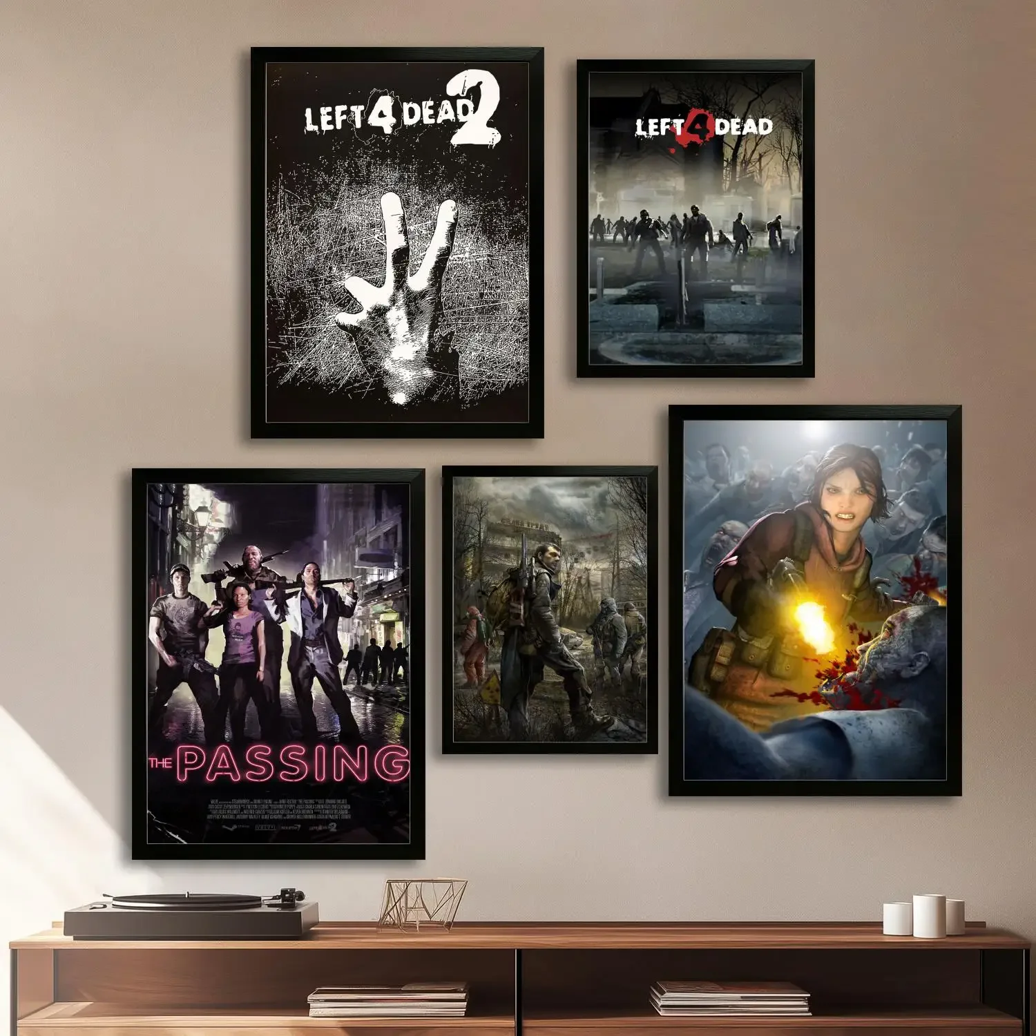 Left 4 Dead 2 Video Game Canvas Art Poster, Wall Art, Picture Print, Modern Family, Bedroom Decor, Posters,Decorative painting