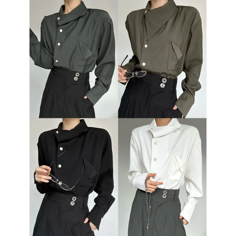 

Осенняя дизайнерская блузка в британском стиле для женщин 2000-х годов, американская винтажная одежда Y2k, французские элегантные топы, водолазки с длинными рукавами