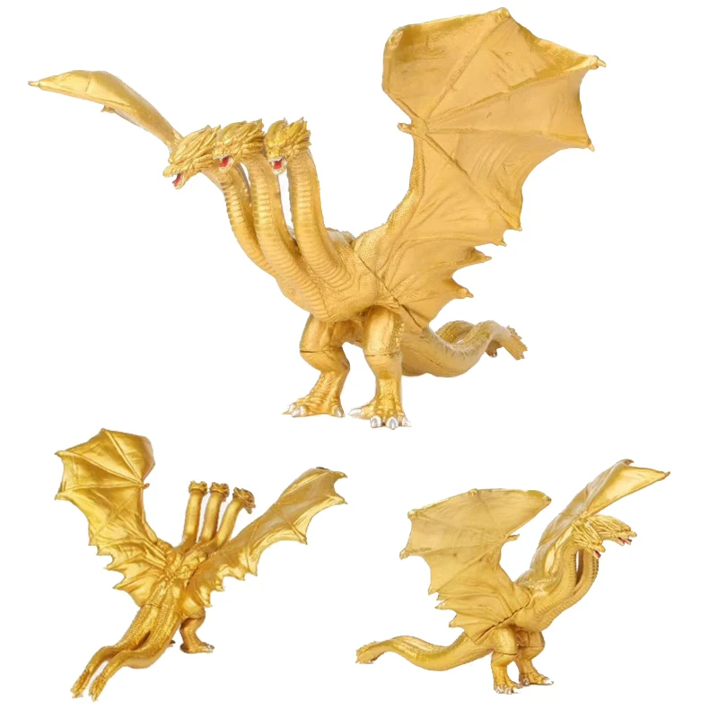 King Ghidorah Action Figure Godzilla King Of The Monsters Movie PVC Model 17cm Three-headed Dragon Monsters Statue Boys Gift