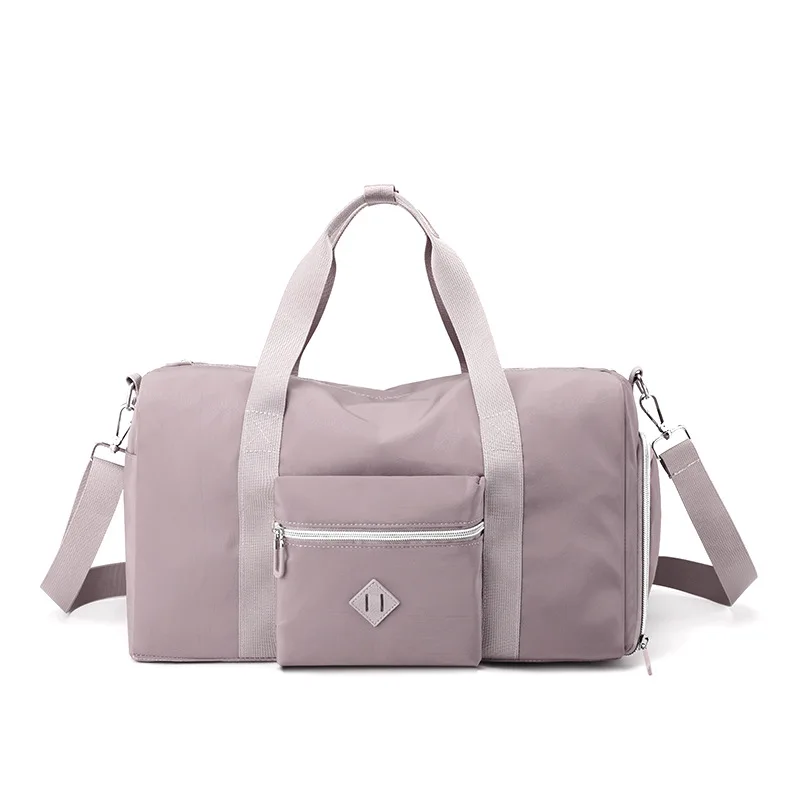 New Waterproof Large gym bag Outdoor Casual sports bags With Shoes Position Travel handbags 7 Colors Solid Nylon duffle bag