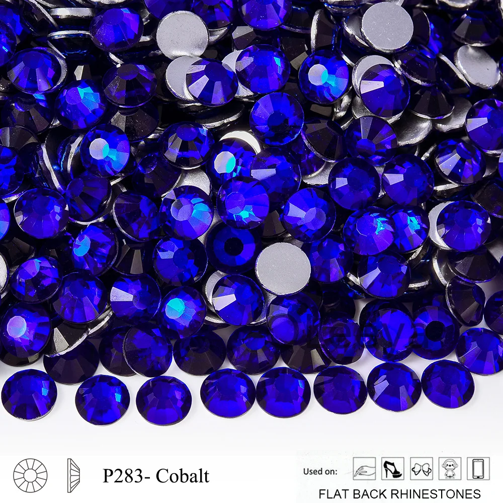 Oleeya P249-P296 kalte Fixierung Kristall Flatback Silber zurück nicht Hotfix Strass für Taschen Schuhe Kleidungs stück Telefon DIY Nail Art – Detail 10