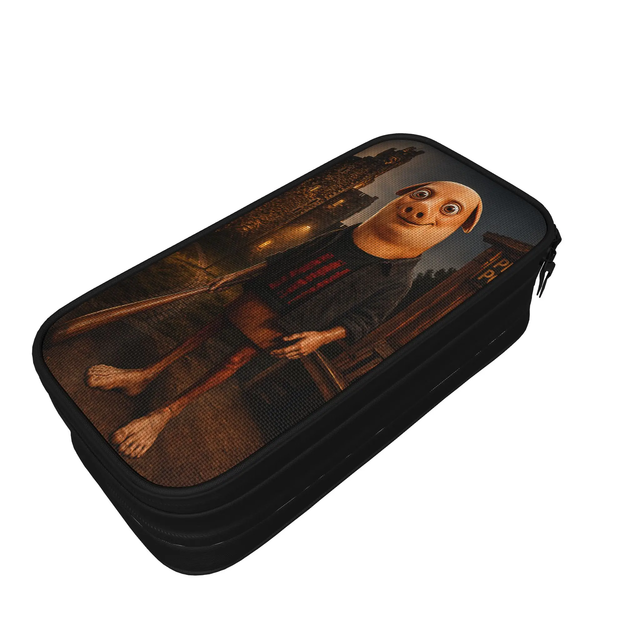 Tung Tung John Pork Funny Parody Brainrot Meme Pencil Case Boy Girl Pen Box Graphic School Pencil Cases Stationery Organizer