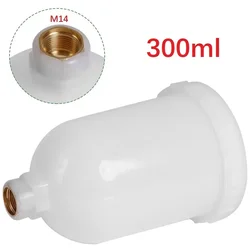 300ML Plastic Spray Paint Cup Sprayer Cup Threaded Connector For H-2000 R-100 HVLP Spray Paint Tool For Spray Gun Parts