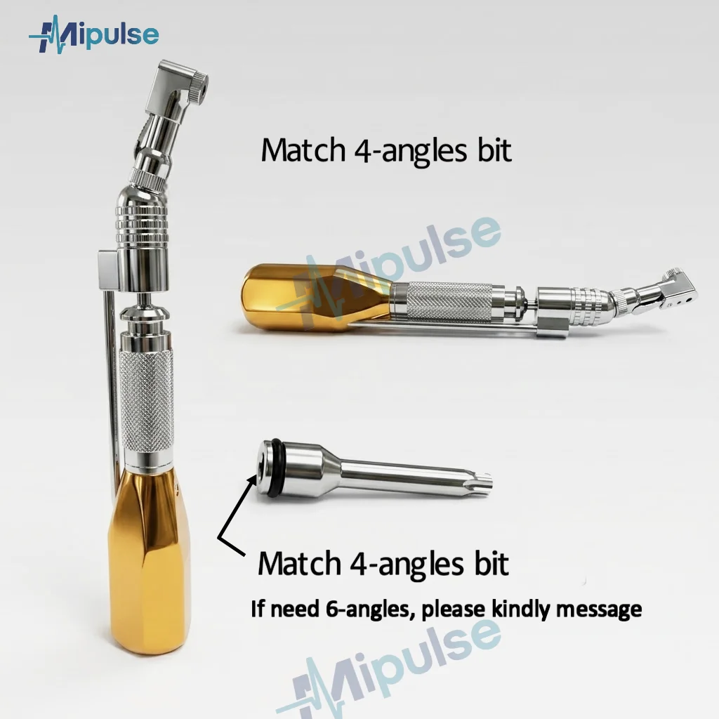 

Orthodontic Instrument for TAD Contra Angle Screwdriver, Autoclavable Handpiece for Mini Screw Insertion