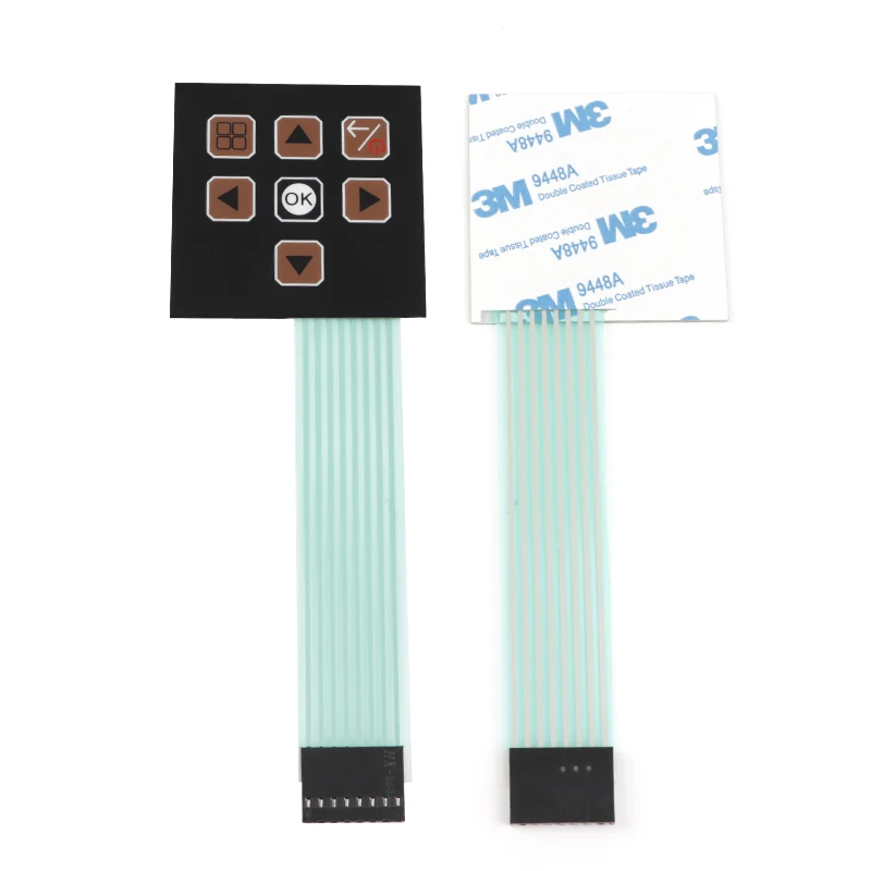 Picture 7: Geometric Shape Custom Matrix Array/Matrix Keyboard 6 12 20 Key Button Membrane Switch Console Panel Membrane Switch Button Part