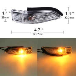 Rearview Mirror Turn Signal For TOYOTA CAMRY COROLLA YARIS Prius C AvalonScion iM VENZA 81740-52050 Flashing Turn Signal Lights