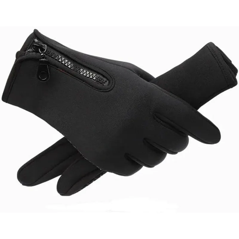 Guantes al aire libre Hombres Mujeres - Guantes antideslizantes con pantalla táctil impermeables y resistentes al viento para ciclismo, conducción, correr, senderismo, trabajo