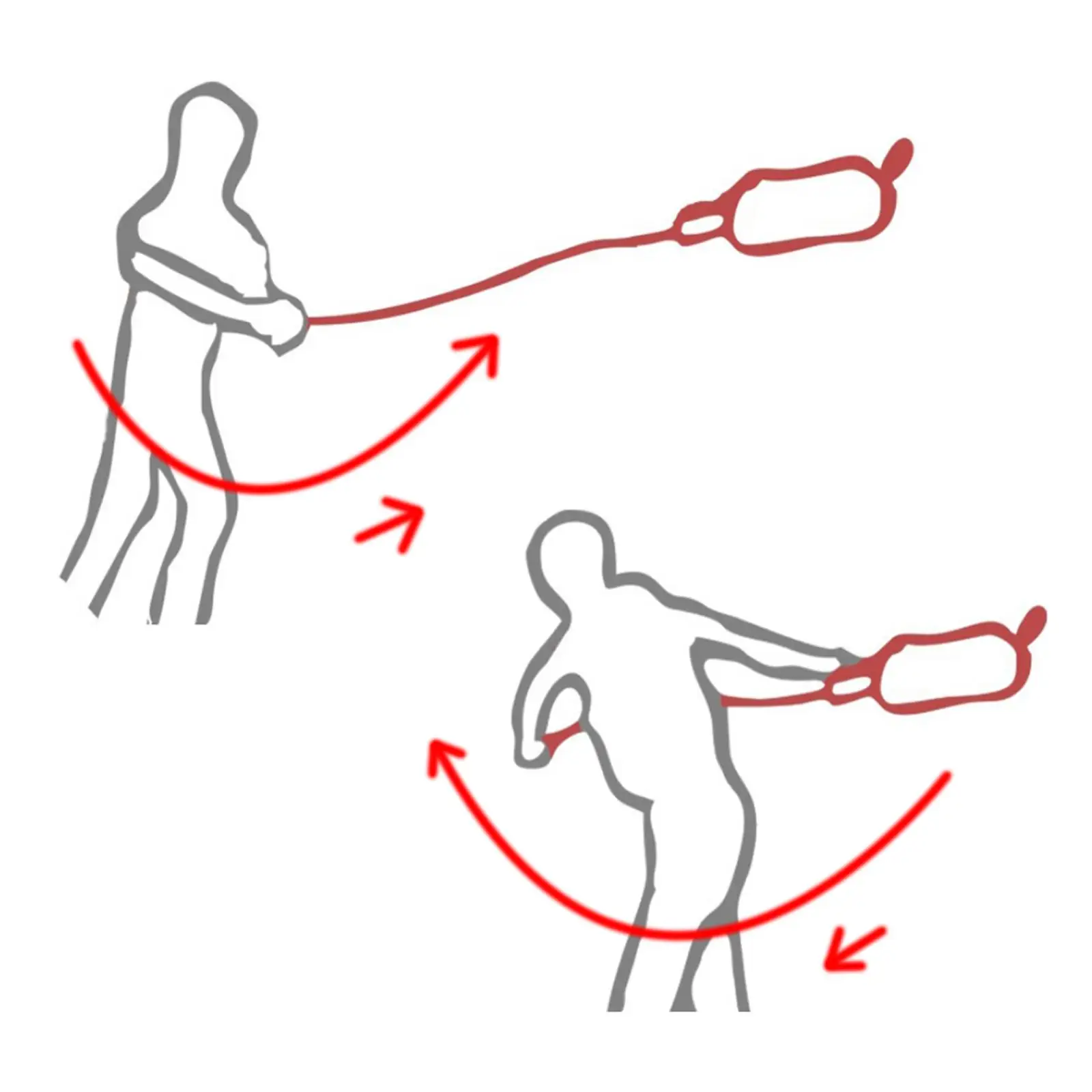 Safety Throw Bag Reflective Polypropylene Rope Kit for Boating Accessories and Kayak Accessory Water Emergencies