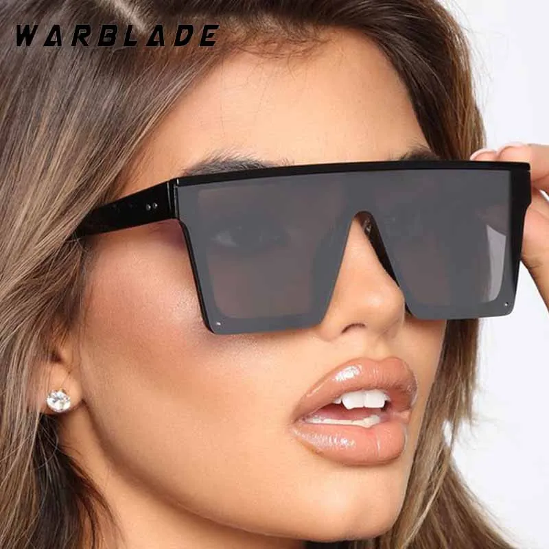 

Punk Trendy One-Piece Square Large Frame Women's Sunglasses Designer Brand Men Sunglass Outdoor Drive Travel Shade Eyewear UV400