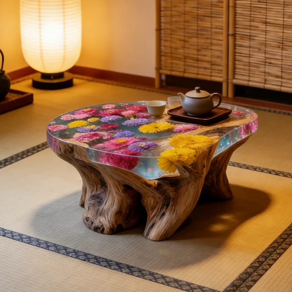 Mesa de centro de resina epoxi - Resin Art Coffee Table reseña y precio